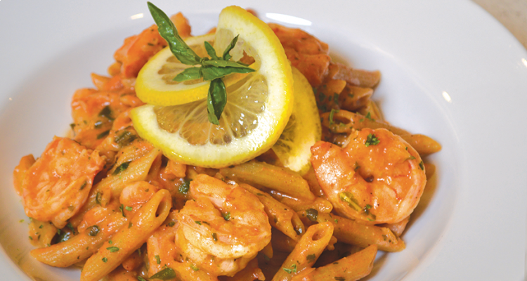 Lemon Basil Shrimp Penne