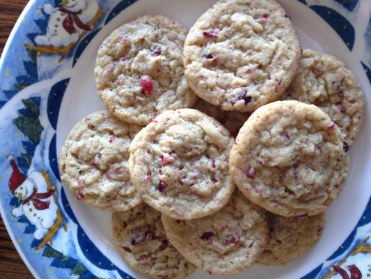 Spiced Apple Cider Cranberry Cookies